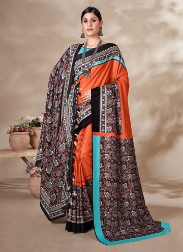 Multi Colour Classic Designer Saree in Pashmina with Digital Print