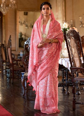 Multi Colour Cotton  Printed Trendy Saree