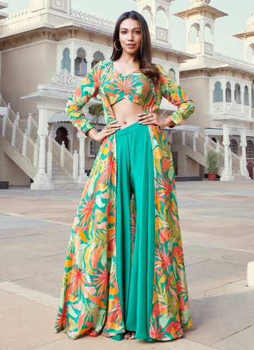 Multi Colour Georgette Embroidered Trendy Salwar Kameez