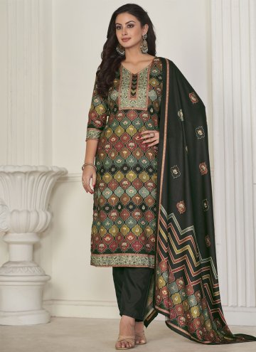 Multi Colour Pashmina Digital Print Salwar Suit