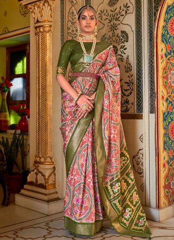 Red Patola Silk Woven Classic Designer Saree