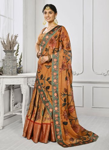 Silk Lehenga Choli in Multi Colour Enhanced with P