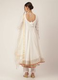 White Cotton  Designer Trendy Salwar Suit for Ceremonial - 2