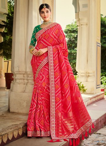 Woven Banarasi Pink Classic Designer Saree
