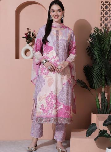 Amazing Pink Cotton  Digital Print Trendy Salwar K