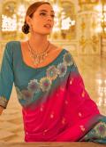 Banarasi Classic Designer Saree in Pink Enhanced with Woven - 1
