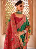 Fab Green Banarasi Woven Classic Designer Saree - 1