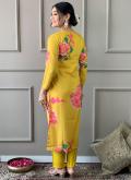 Fab Mustard Muslin Embroidered Salwar Suit - 3