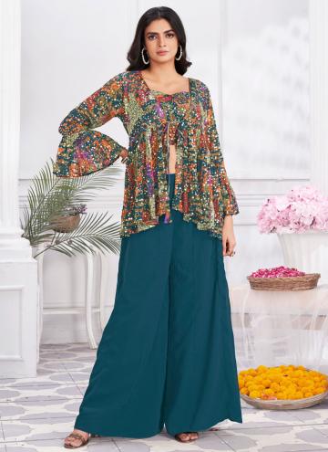 Georgette Trendy Salwar Suit in Morpeach Enhanced 