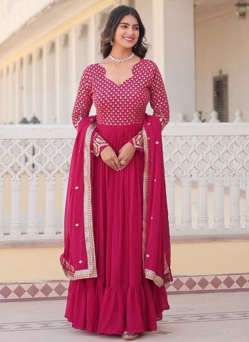 Glorious Rani Faux Georgette Embroidered Gown