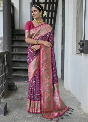 Purple Paithni Woven Designer Saree for Ceremonial