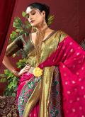 Red color Paithni Classic Designer Saree with Woven - 1